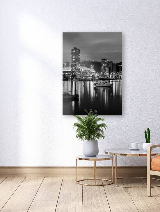 vancouver skyline toward yaletown  vertical 329 Y by Black And White