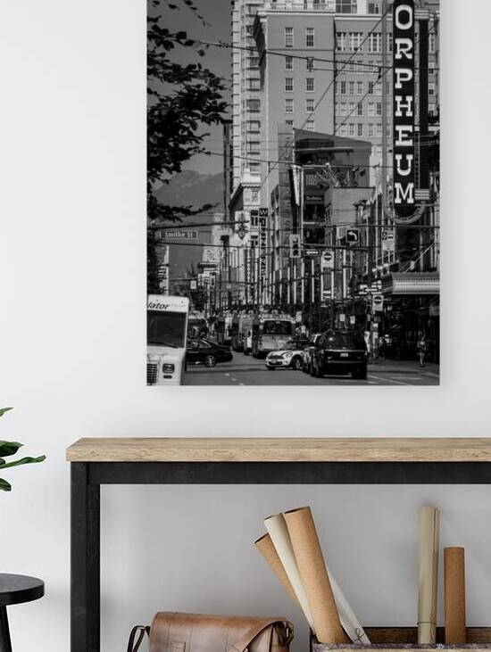 granville street at smithe  vertical 2645 Smithe by Black And White