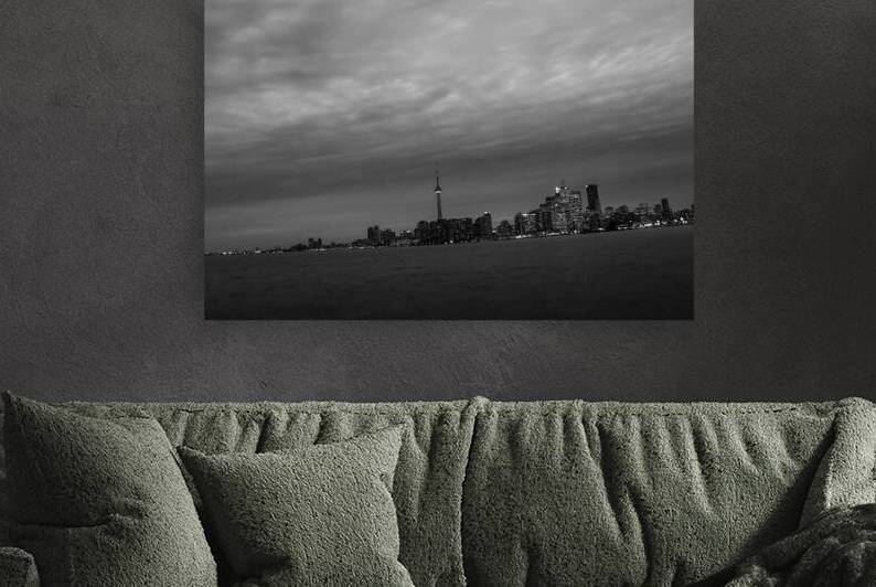 toronto skyline november sky  horizontal 418 Nove by Black And White