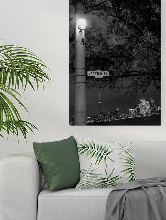 toronto skyline at night  vertical 425 Twelve 13k by Black And White