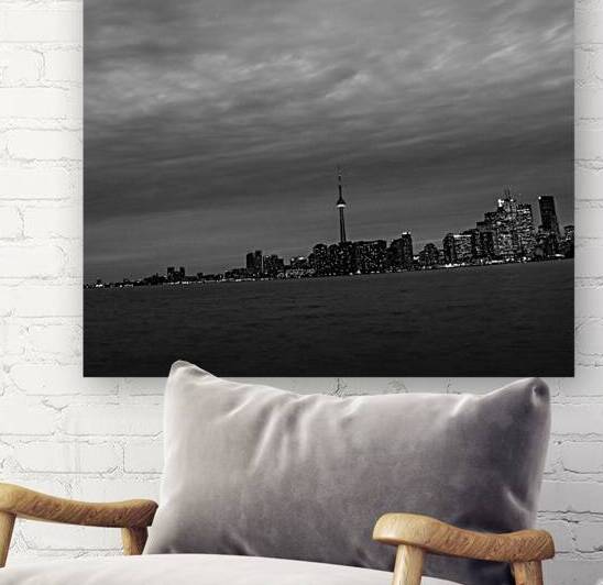 toronto skyline november sky  square 418 November by Black And White