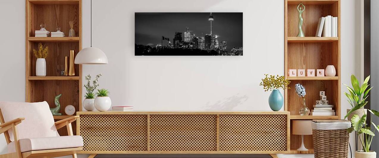 toronto skyline at night  panoramic 417 Maple 13k by Black And White
