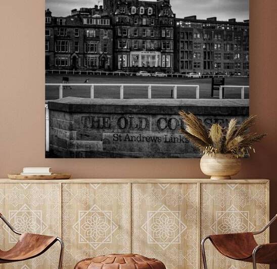 the old course at st andrews  square 4650 OldCour by Black And White