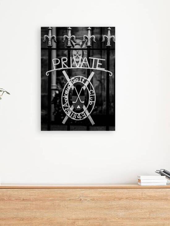 private gate st andrews golf club  vertical 4653 by Black And White