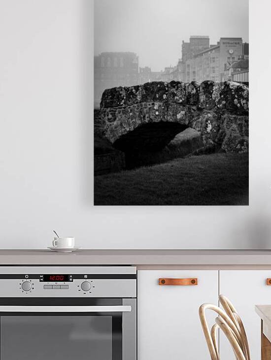 swilcan bridge old course st andrews  vertical 46 by Black And White
