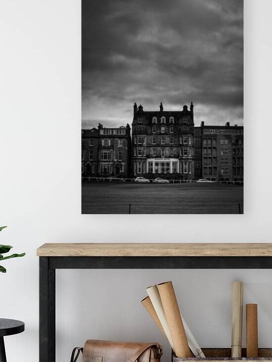 rusacks hotel 18th fairway old course st andrews by Black And White