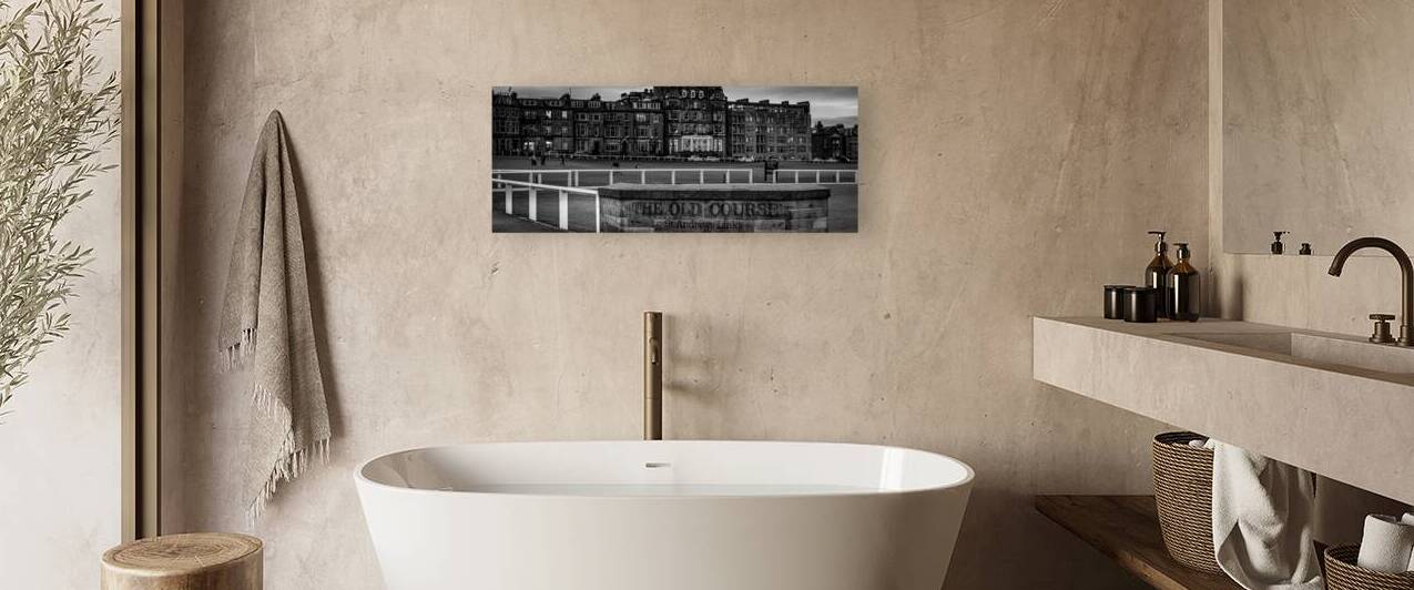 the old course at st andrews  panoramic 4650 OldC by Black And White