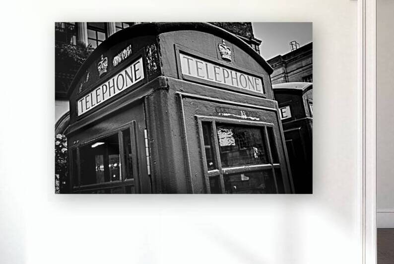 british phone booth  horizontal 4660 Booth 13k.jp by Black And White