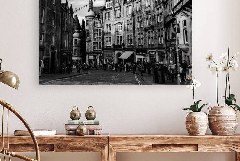 cockburn street old town edinburgh  horizontal 46 by Black And White