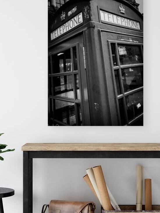 british phone booth  vertical 4660 Booth 13k by Black And White