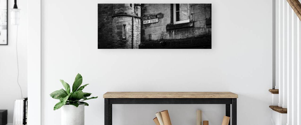 royal mile high street  panoramic 4677 High 13k.j by Black And White