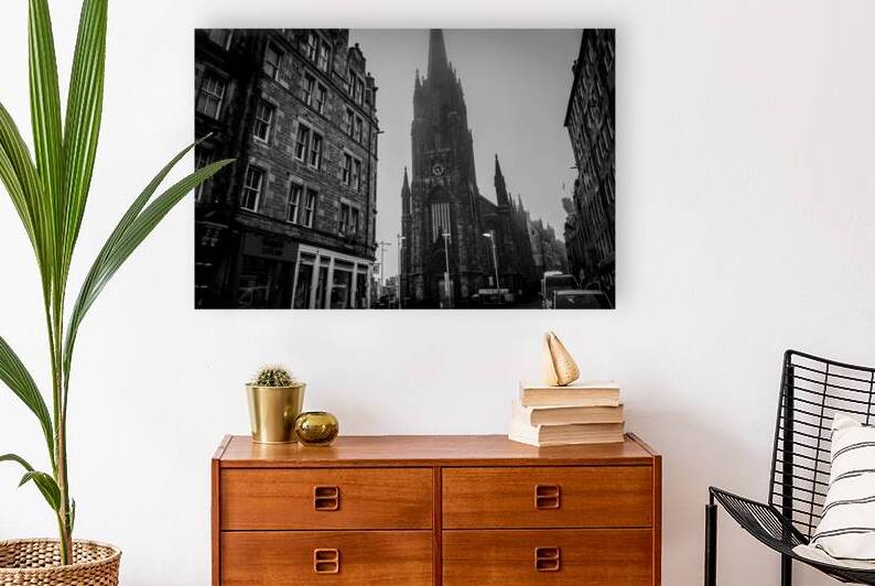 royal mile at johnston terrace  horizontal 4694 T by Black And White