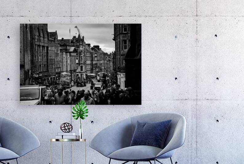 the royal mile old town edinburgh  horizontal 467 by Black And White