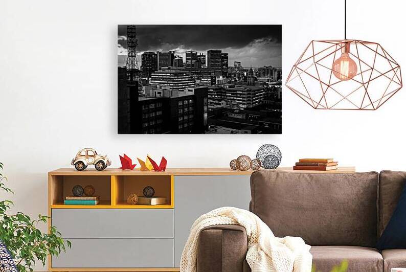 cape town skyline from district six  horizontal 2 by Black And White