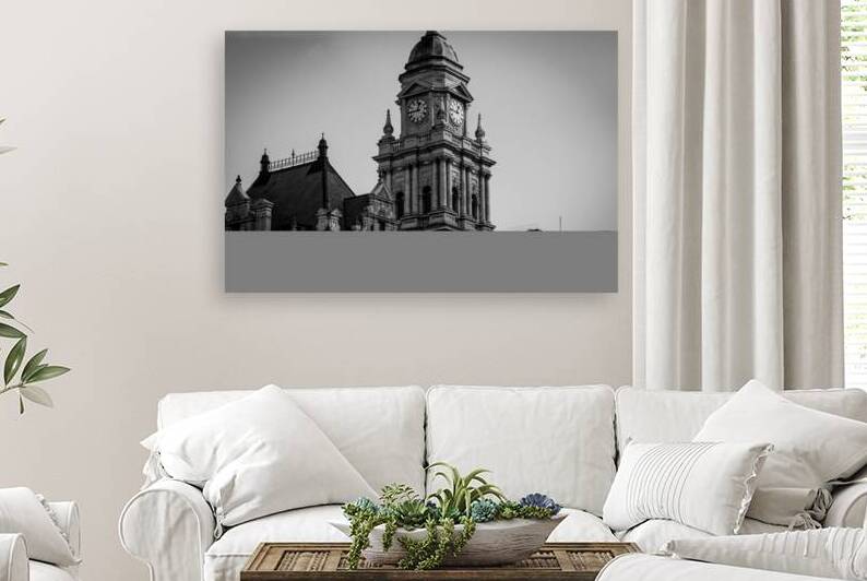 cape town city hall building  horizontal 2987 Man by Black And White
