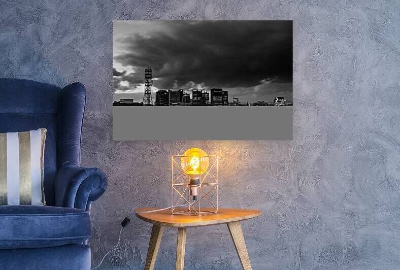 cape town south africa skyline at night  horizont by Black And White