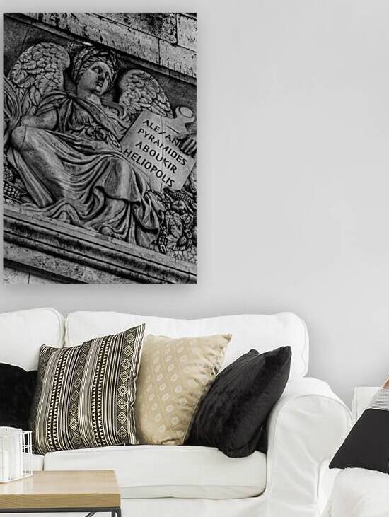 arc de triomphe relief alexandre pyramides abouki by Black And White