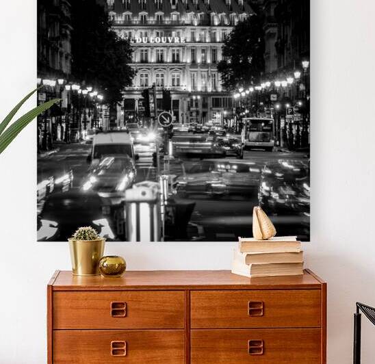 hotel du louvre at night  square 2505 lOpera 13k. by Black And White