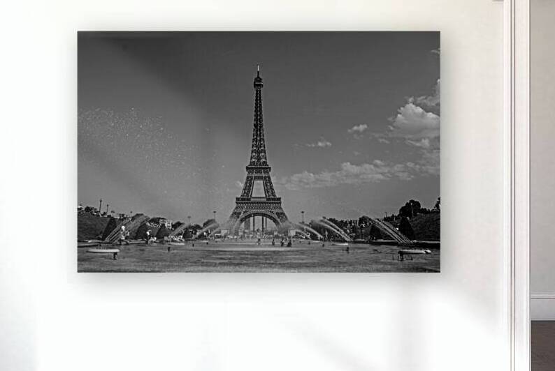 eiffel tower from fountains in trocadero gardens  1707930748.2094 by Black And White