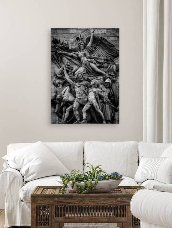le departe relief on arc de triomphe  vertical 34 by Black And White