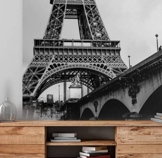 eiffel tower base  square 3476 Seguin 13k by Black And White