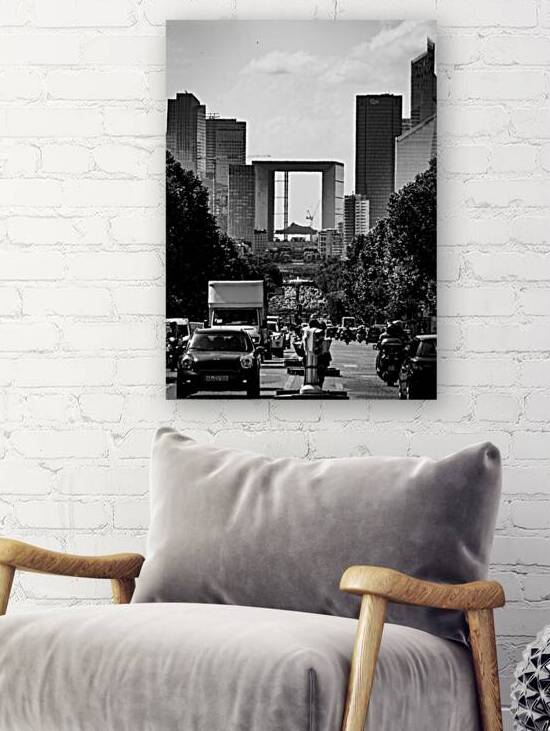 le defense from champs elysees  vertical 3452 Def by Black And White