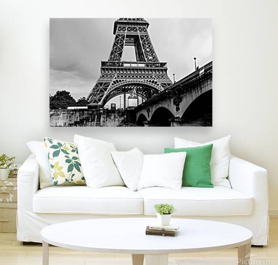 eiffel tower base  horizontal 3476 Seguin 13k by Black And White