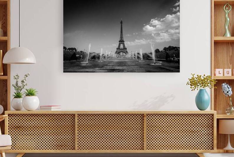 eiffel tower from fountains in trocadero gardens  1707930745.3877 by Black And White