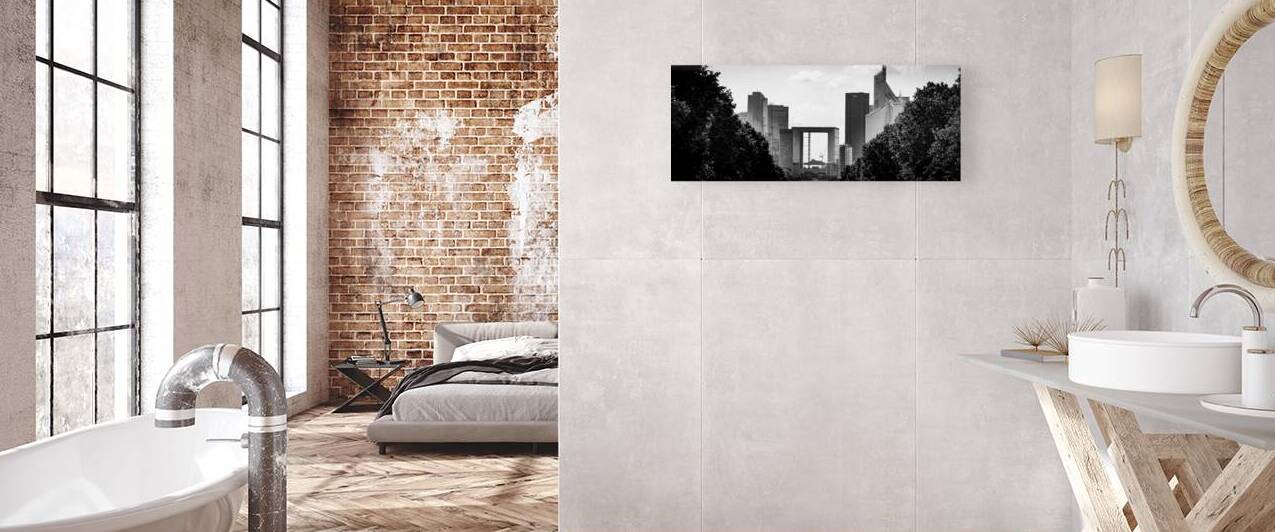 le defense from champs elysees  panoramic 3452 De by Black And White