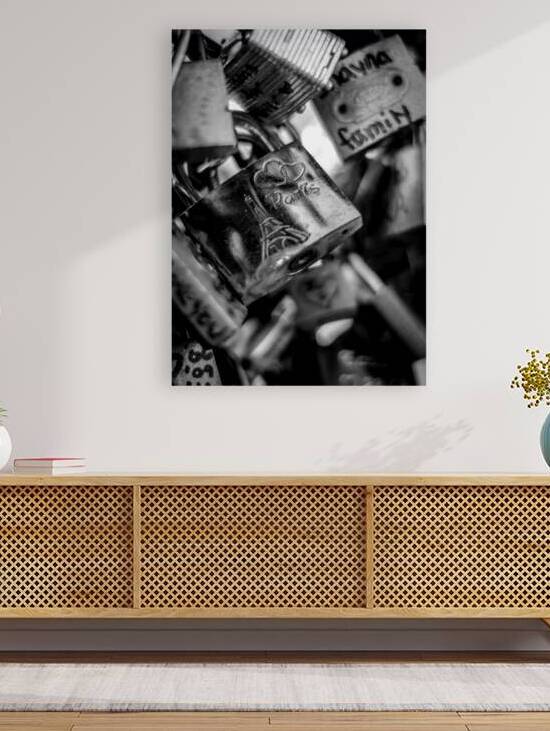 paris love locks  vertical 2452 Locks 13k by Black And White