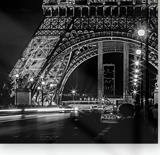 monparnass tower from the eiffel tower  square 34 by Black And White