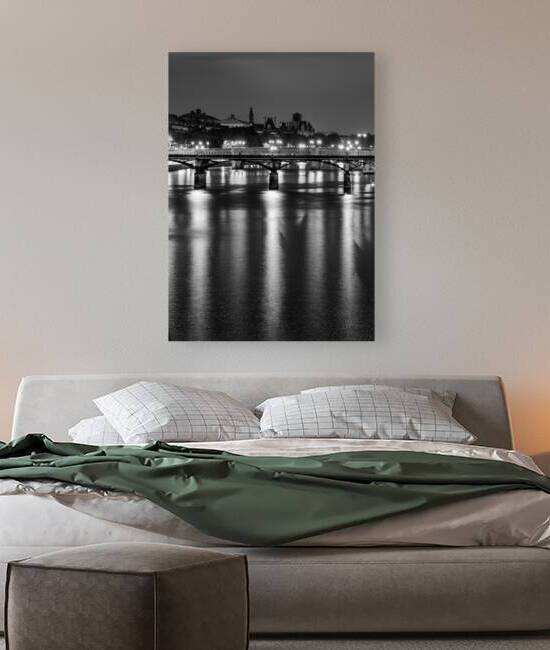 river seine at night  vertical 2463 Seine 13k by Black And White
