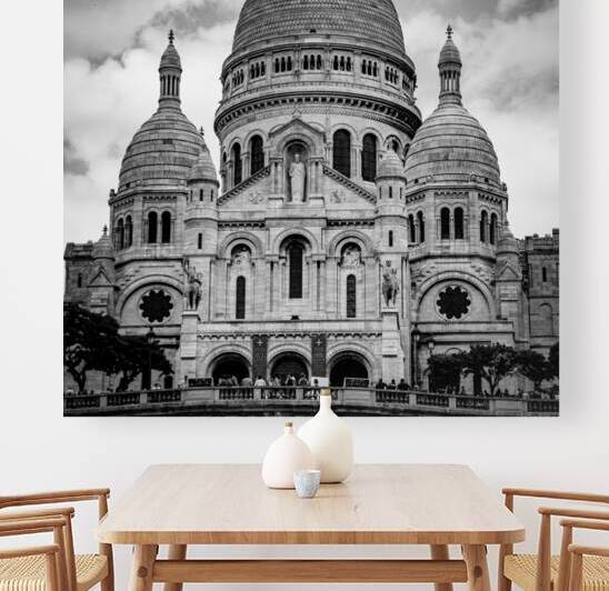 sacre coeur on montmartre  square 2470 Sanctuarie by Black And White