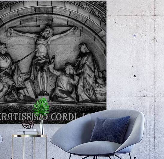 sacratissimo cordi jesu  square 2473 Sacratissimo by Black And White