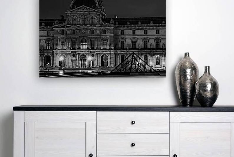 sully pavillon at the louvre  horizontal 2466 Sul by Black And White