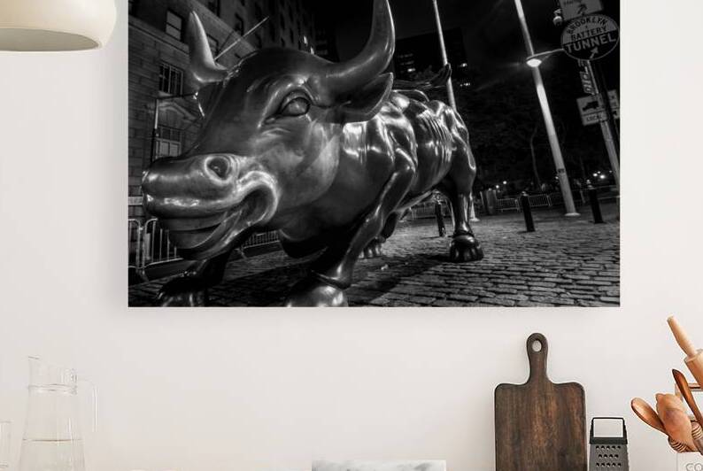 bowling green wall street bull  horizontal 1452 G by Black And White