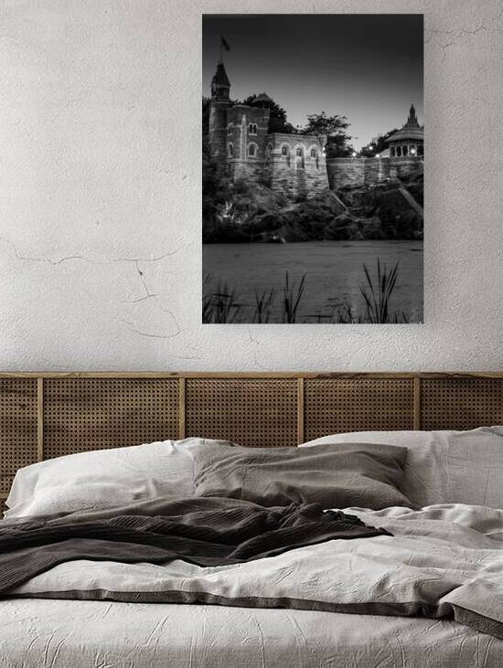 belvedere castle central park  vertical 1404 Belv by Black And White