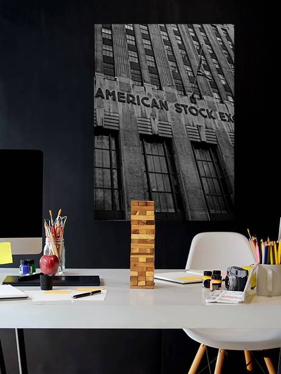 american stock exchange building  vertical 1397 A by Black And White