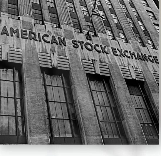 american stock exchange building  square 1397 Ase by Black And White