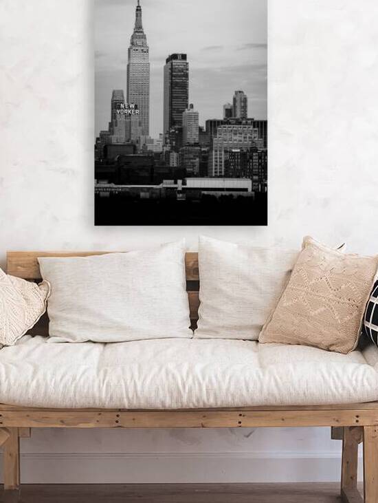 empire state building midtown skyline  vertical 1 by Black And White