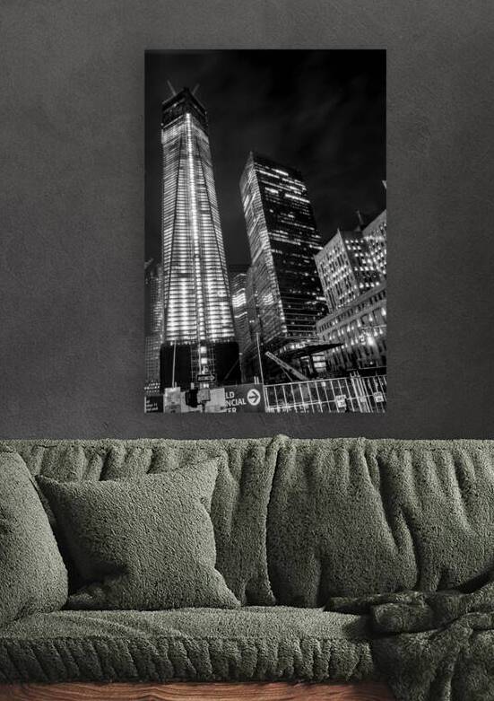 freedom tower world trade center  vertical 1510 T by Black And White