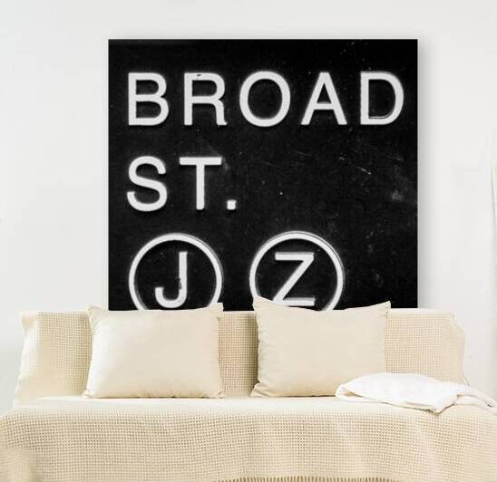 j z subway sign  square 1410 Broad 13k by Black And White