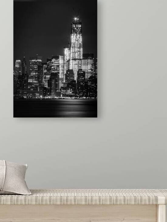 new world trade center freedom tower  vertical 15 by Black And White