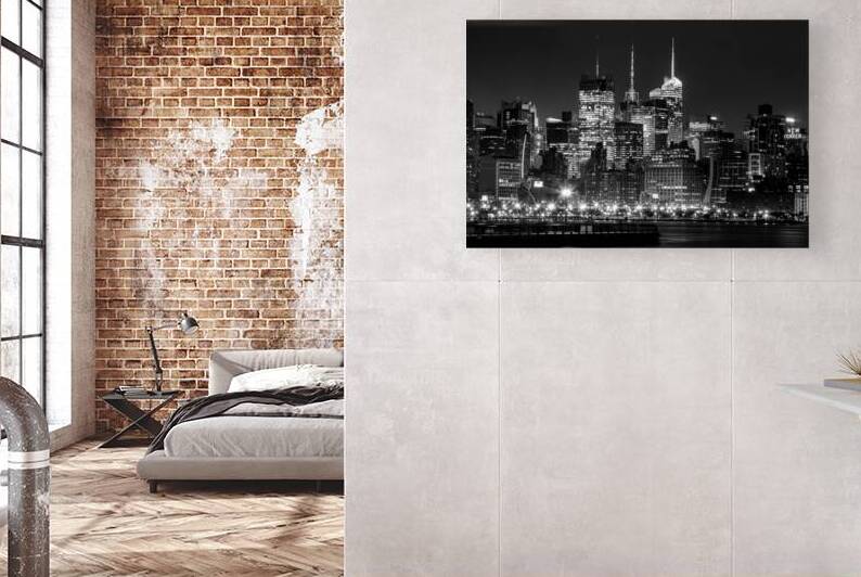 midtown manhattan new yorker sign  horizontal 147 by Black And White