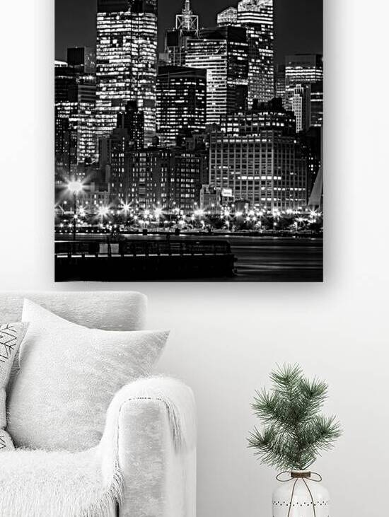 midtown manhattan new yorker sign  vertical 1471 by Black And White