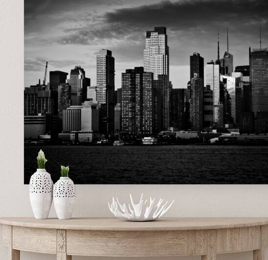 midtown west skyline  square 1523 Westside 13k.jp by Black And White