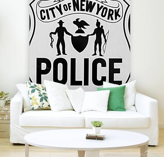 nypd paddy wagon seal  square 1484 Police 13k by Black And White