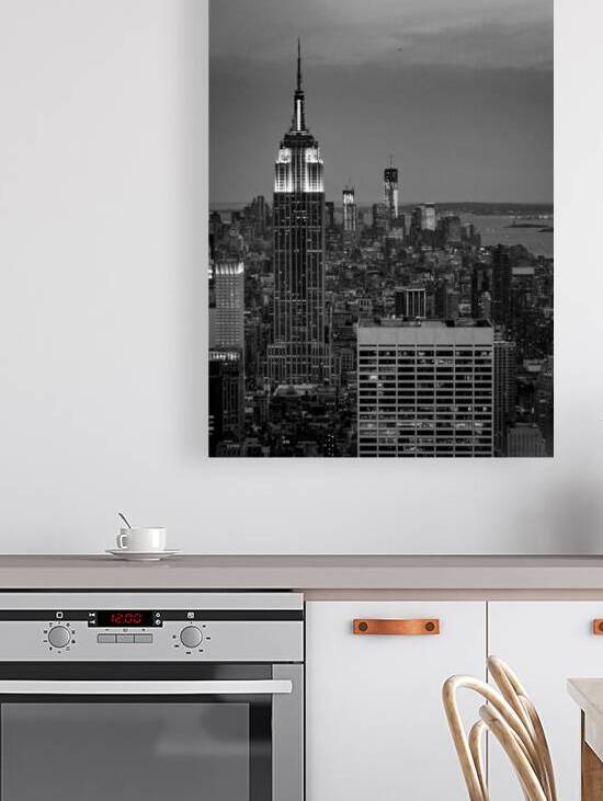 new york skyline from midtown  vertical 1459 Lena by Black And White