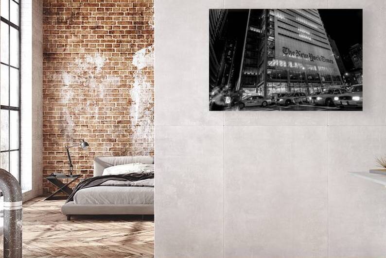 nyc cabs times building  horizontal 1415 Cabs 13k by Black And White
