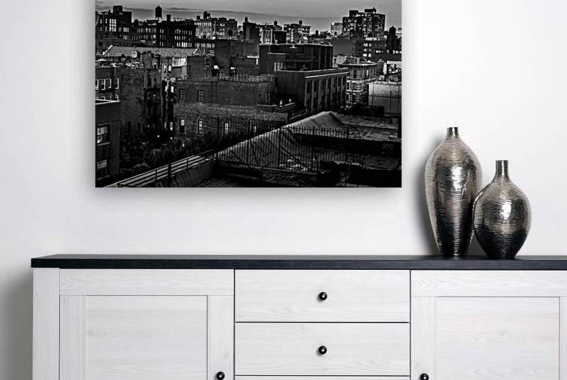 soho water tanks rooftops  horizontal 1503 Tanks by Black And White